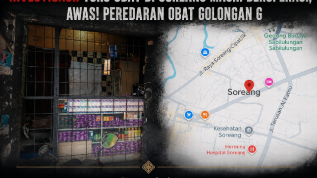 BAHKAN SETELAH ATENSI GUBERNUR JABAR PUN, TOKO OBAT DI SOREANG MASIH BEROPERASI TERANG-TERANGAN