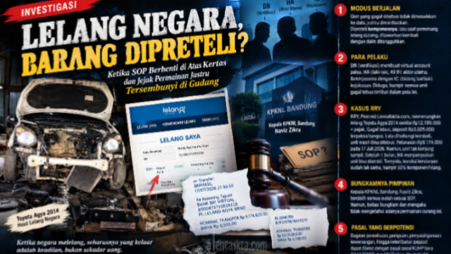 Lelang Negara, Barang Dipreteli? Ketika SOP Berhenti di Atas Kertas dan Jejak Permainan Justru Tersembunyi di Gudang